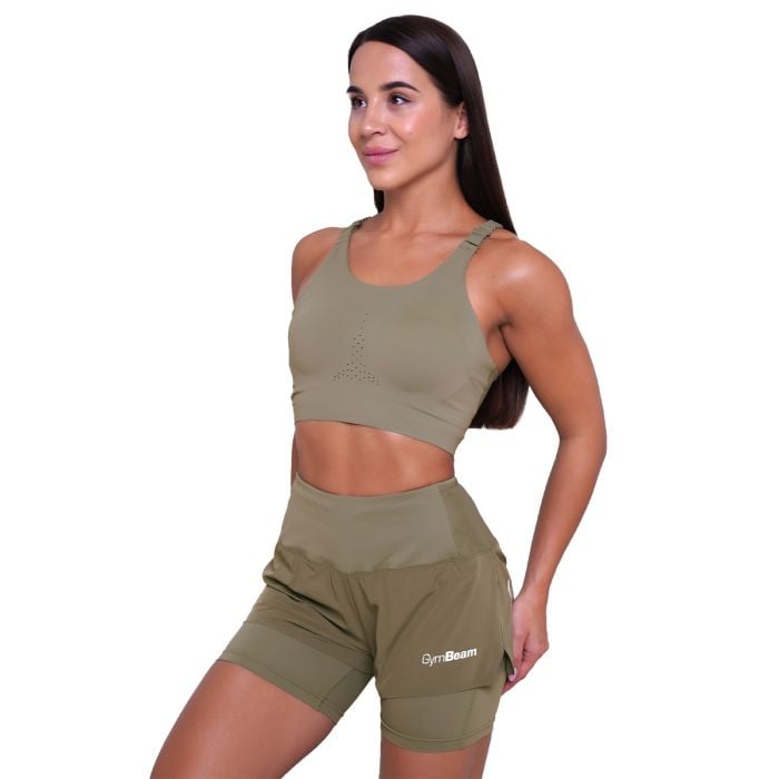 Sutien sport pentru alergare Pulse Vetiver - GymBeam M