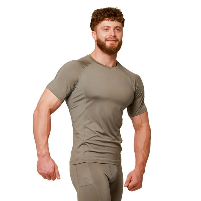 Tricou de alergare Pulse Vetiver - GymBeam XXL