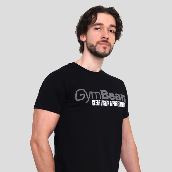 Tricou Pure Ambition Black - GymBeam XXL