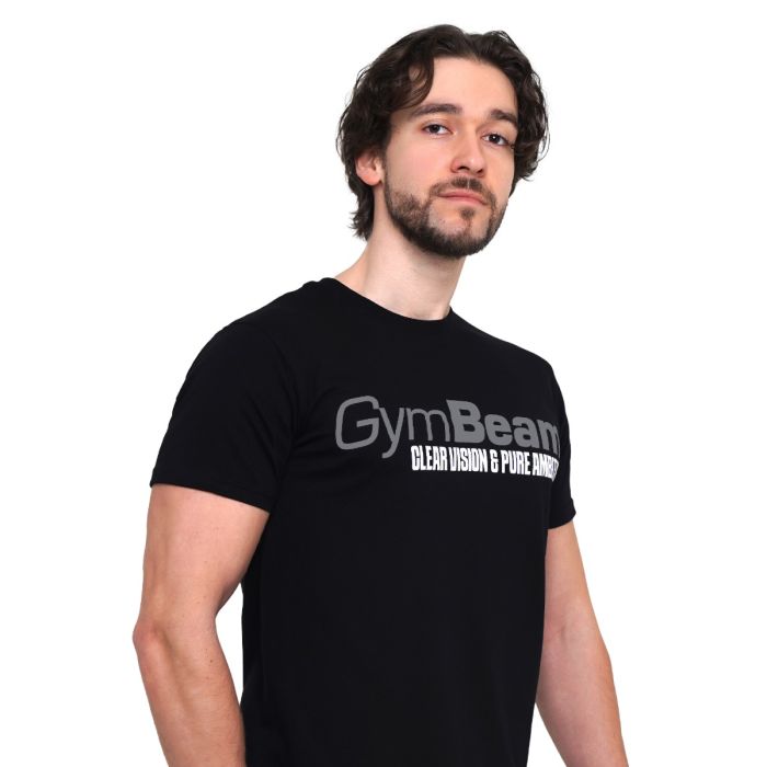 Tricou Pure Ambition Black - GymBeam XXL