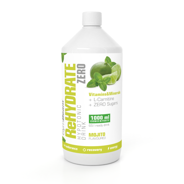 Băutură ionică ReHydrate ZERO - GymBeam portocală - 1000 ml