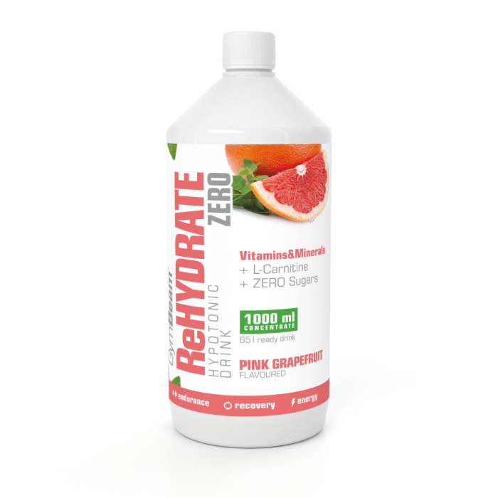 Băutură ionică ReHydrate ZERO - GymBeam portocală - 1000 ml