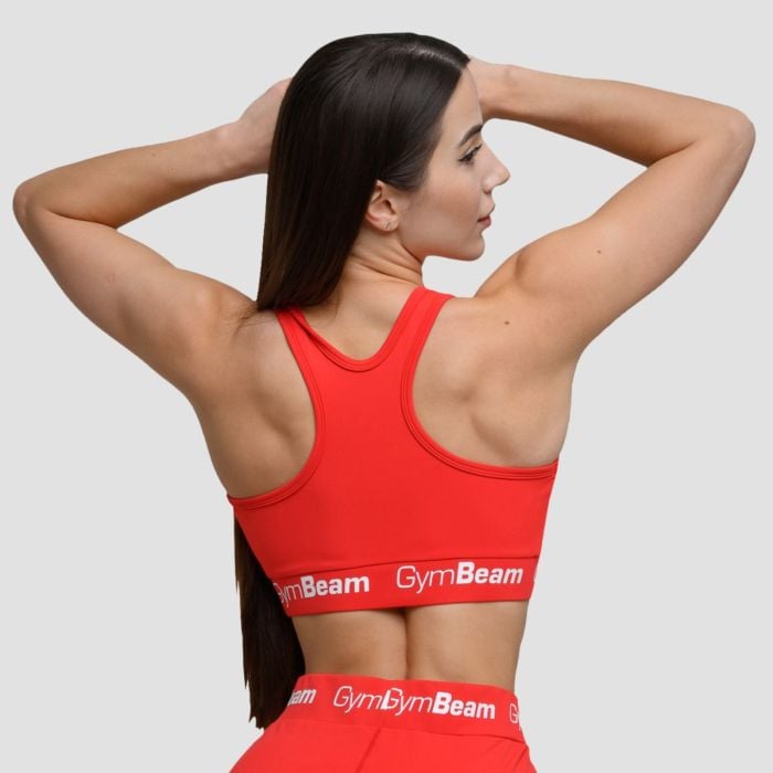 Sutien sport Simple Rouge Red - GymBeam L