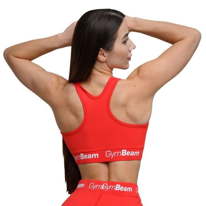 Sutien sport Simple Rouge Red - GymBeam L