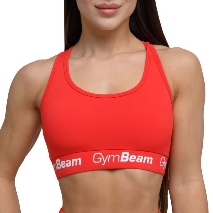Sutien sport Simple Rouge Red - GymBeam L