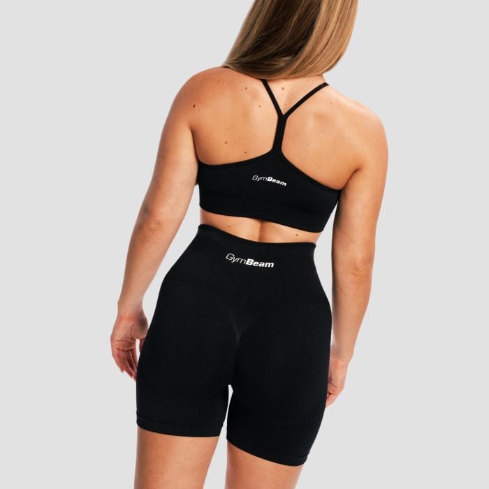 Sutien Sport Seamless Sculpt Black - GymBeam L