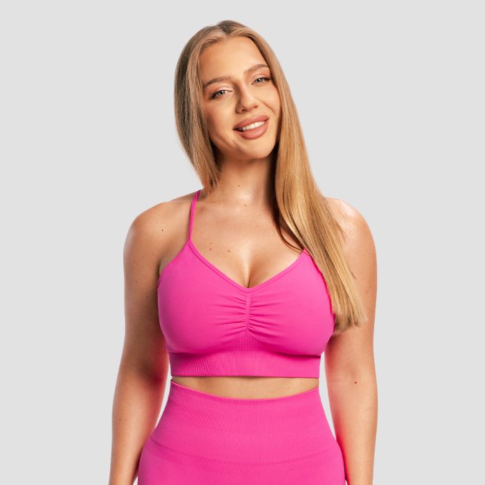 Sutien Sport Seamless Sculpt Rose - GymBeam S