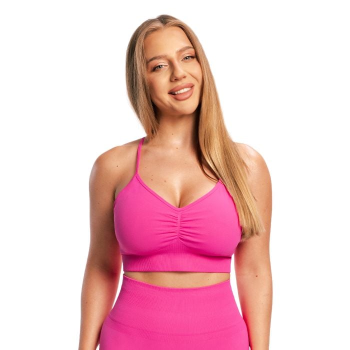Sutien Sport Seamless Sculpt Rose - GymBeam S