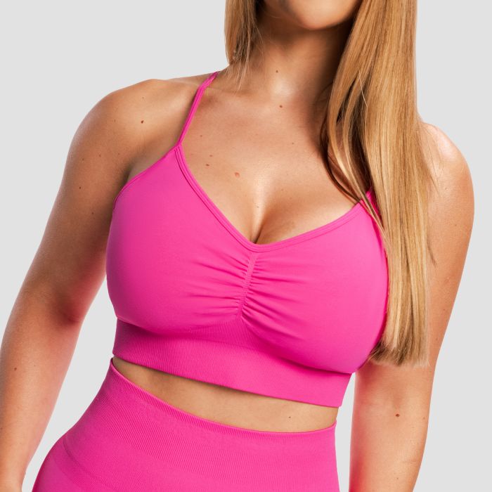 Sutien Sport Seamless Sculpt Rose - GymBeam S