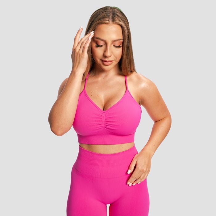 Sutien Sport Seamless Sculpt Rose - GymBeam S