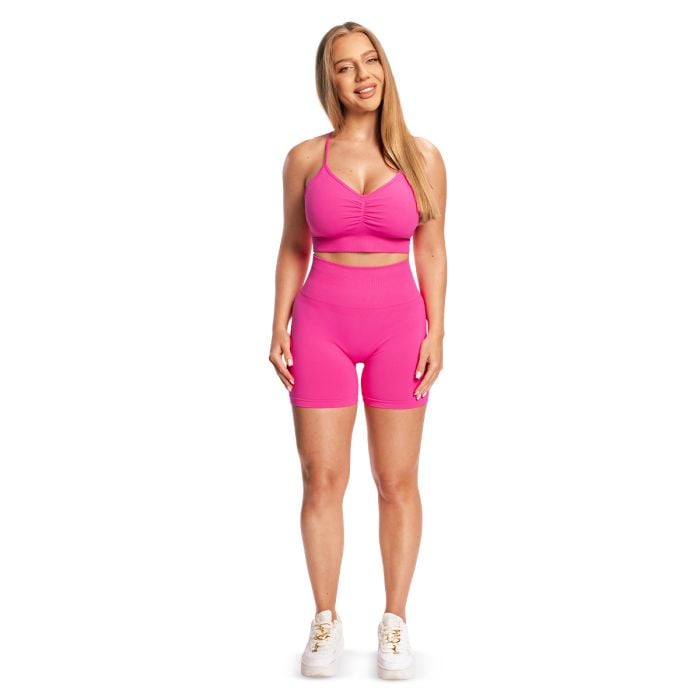 Sutien Sport Seamless Sculpt Rose - GymBeam S