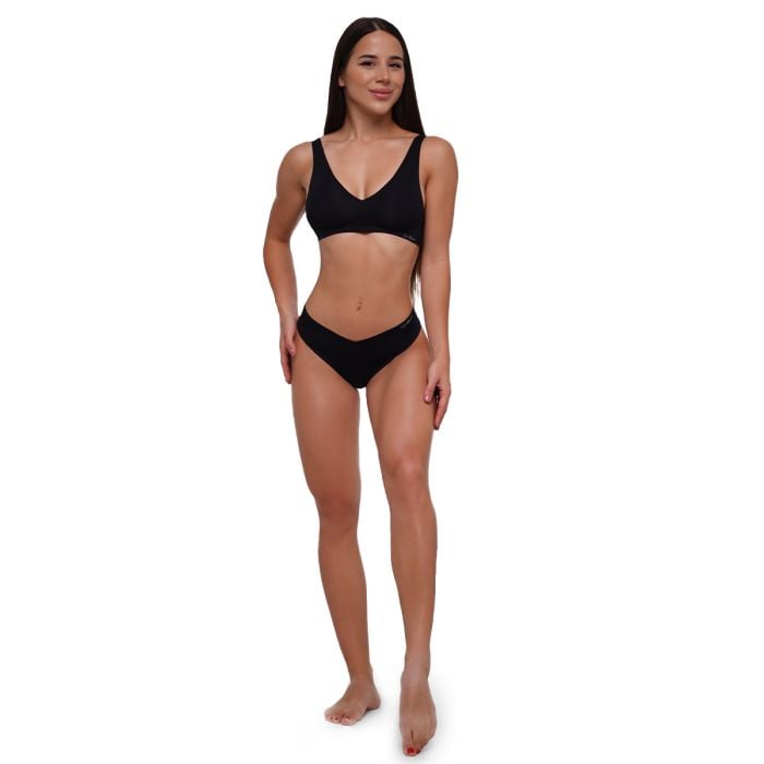 Sutien fără cusături Black - GymBeam XL