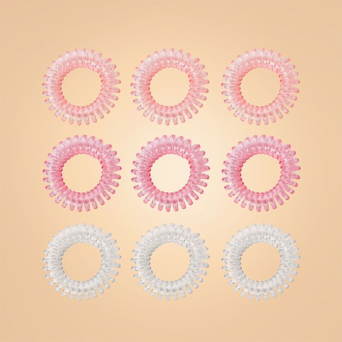 Set de elastice de păr în spirală Pink - BeastPink single_variant