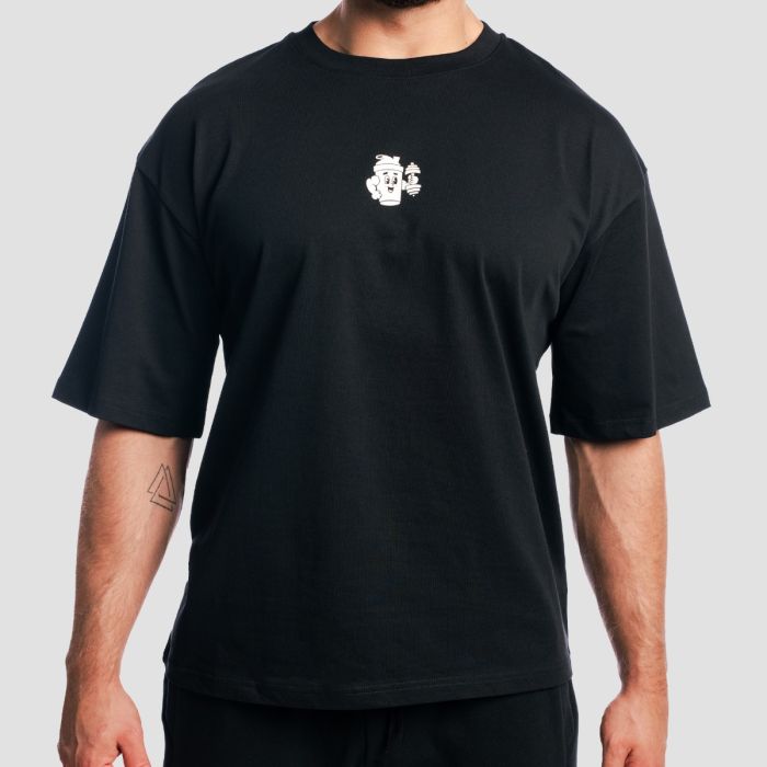 Tricou Boxy Shaker Black - GymBeam XL