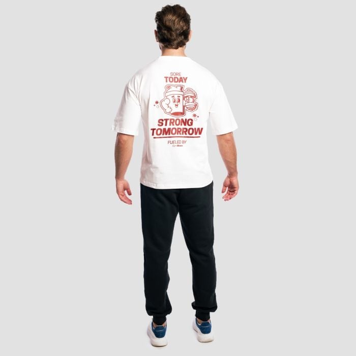 Tricou Boxy Shaker White - GymBeam XL