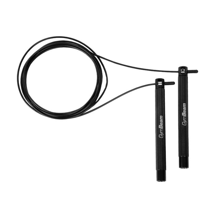 Coardă de sărit Speed Rope Black - GymBeam single_variant