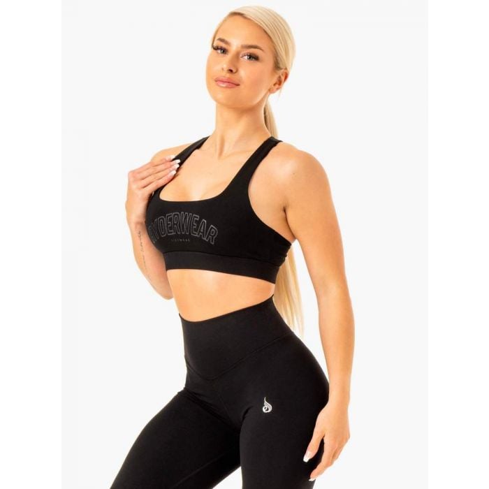 Sutien sport Knockout Racer Back Black - Ryderwear L