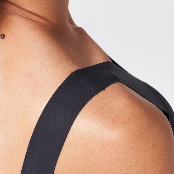 Sutien sport Free Cut Mid-Support Black - SQUATWOLF 