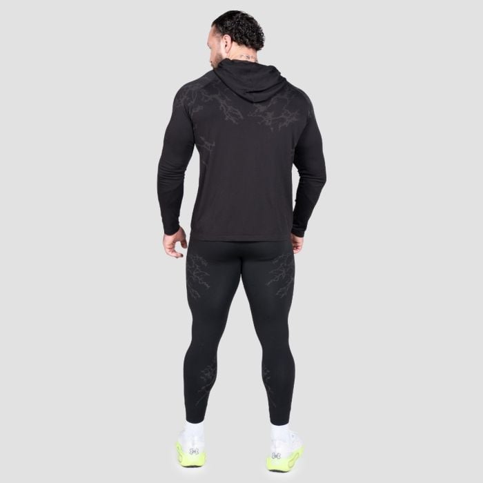 Tricou cu mânecă lungă Static Black - GymBeam M