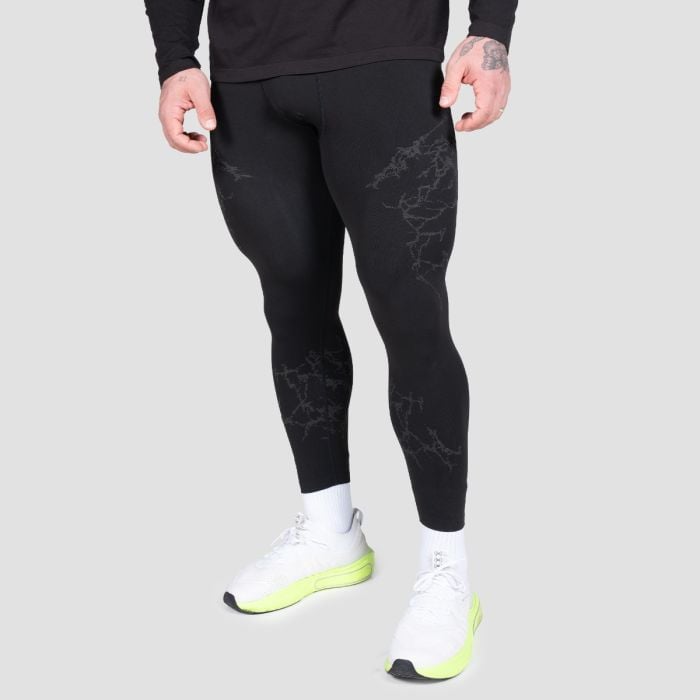 Colanți Seamless Static Black - GymBeam XL
