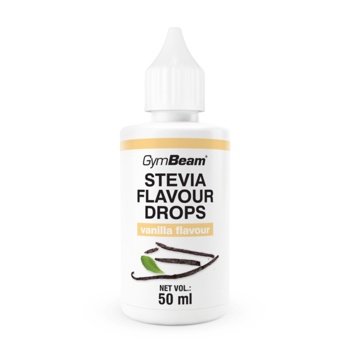 Stevia Flavour Drops - GymBeam 50 ml - vanilie