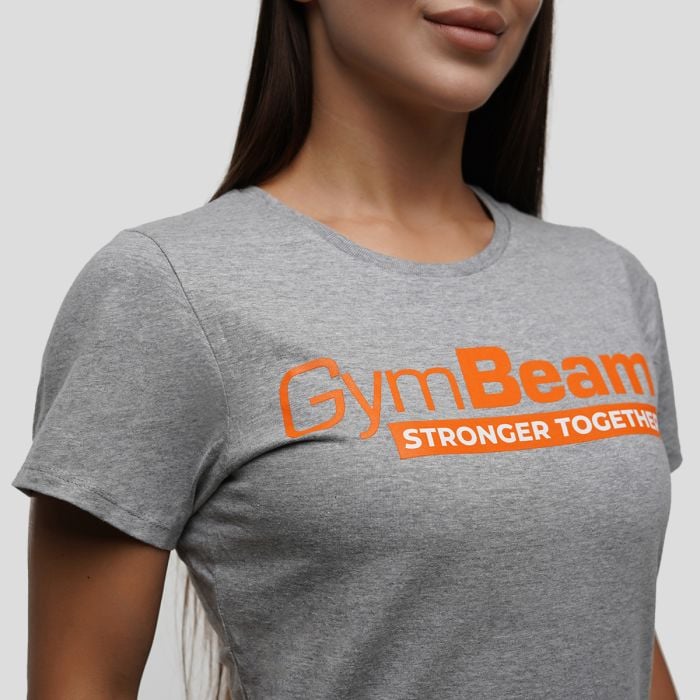 Tricou pentru femei Stronger Together T-shirt Grey - GymBeam XS