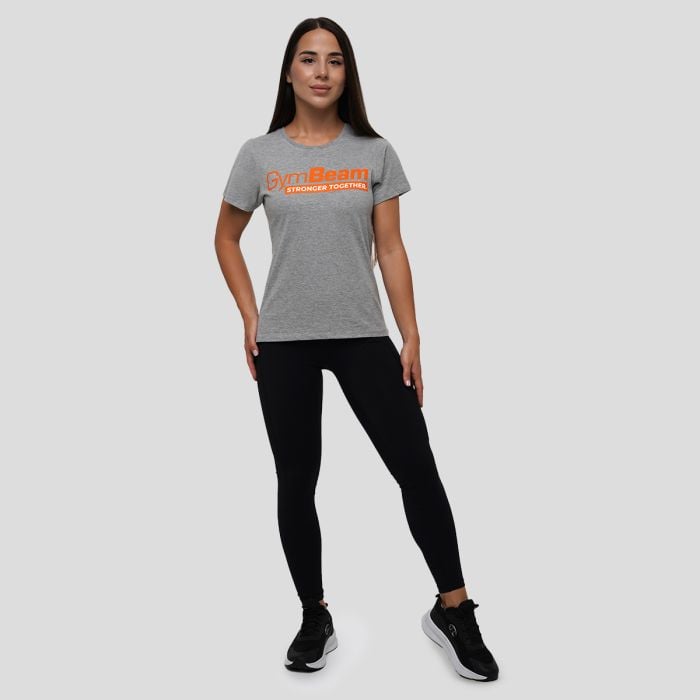Tricou pentru femei Stronger Together T-shirt Grey - GymBeam XS