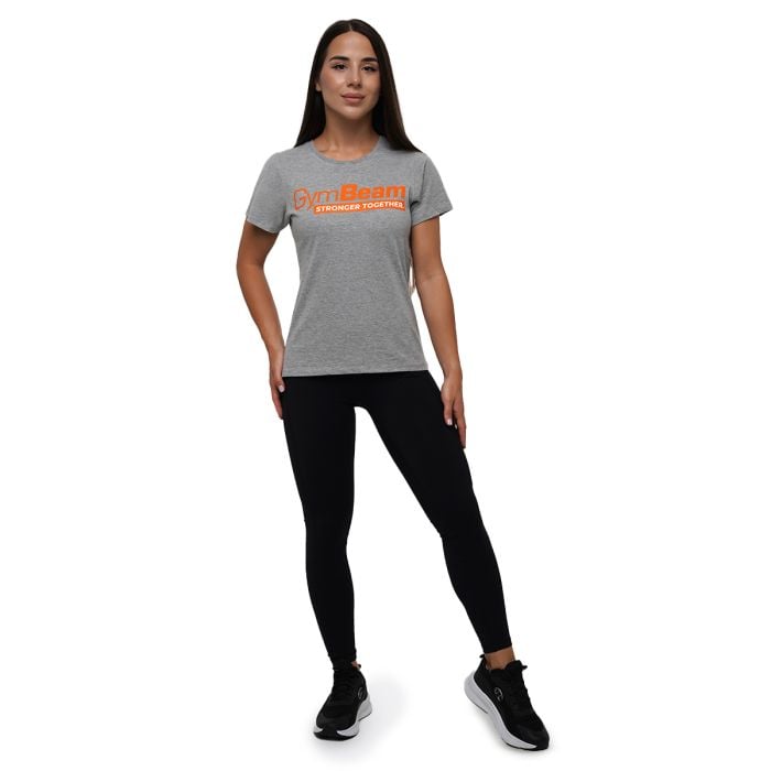 Tricou pentru femei Stronger Together T-shirt Grey - GymBeam XS