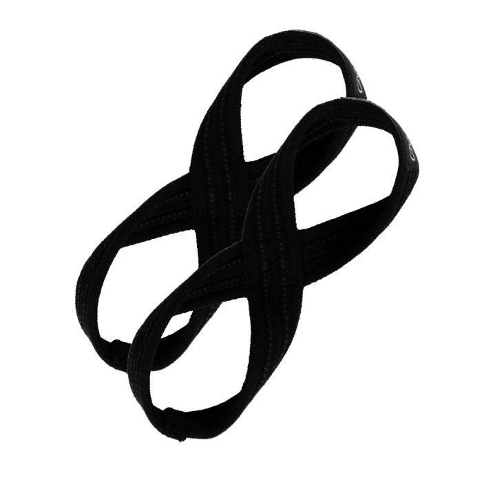 Lifting straps Figure 8 Black - GymBeam