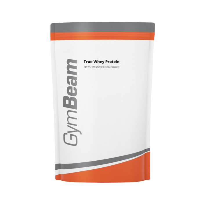 True Whey - GymBeam 1000 g - zmeură cu ciocolată albă - 00