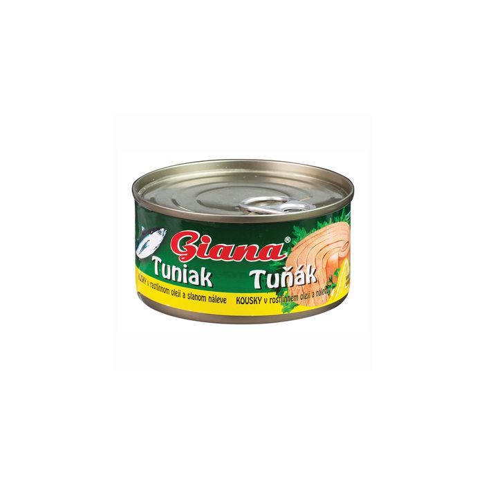 Bucăți de ton în ulei vegetal și saramură - Giana