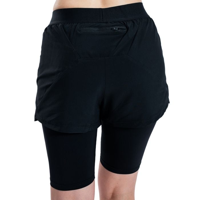 Pantaloni scurți pentru femei 2in1 ULTRA Black - STRIX S