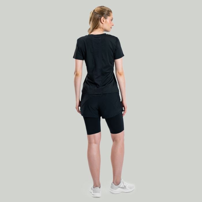 Pantaloni scurți pentru femei 2in1 ULTRA Black - STRIX S