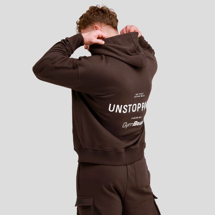 Hanorac Unstoppable Brown - GymBeam L