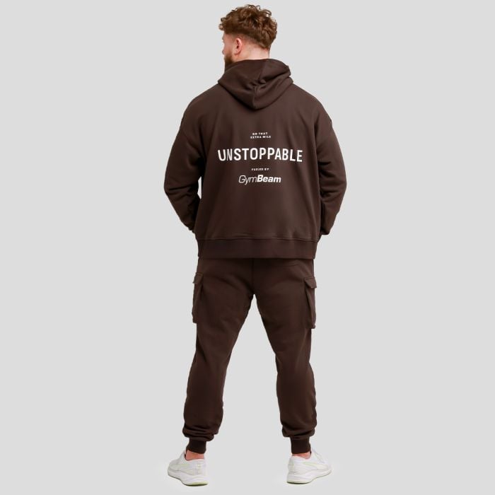 Hanorac Unstoppable Brown - GymBeam L