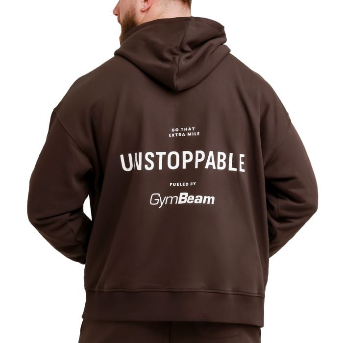 Hanorac Unstoppable Brown - GymBeam L