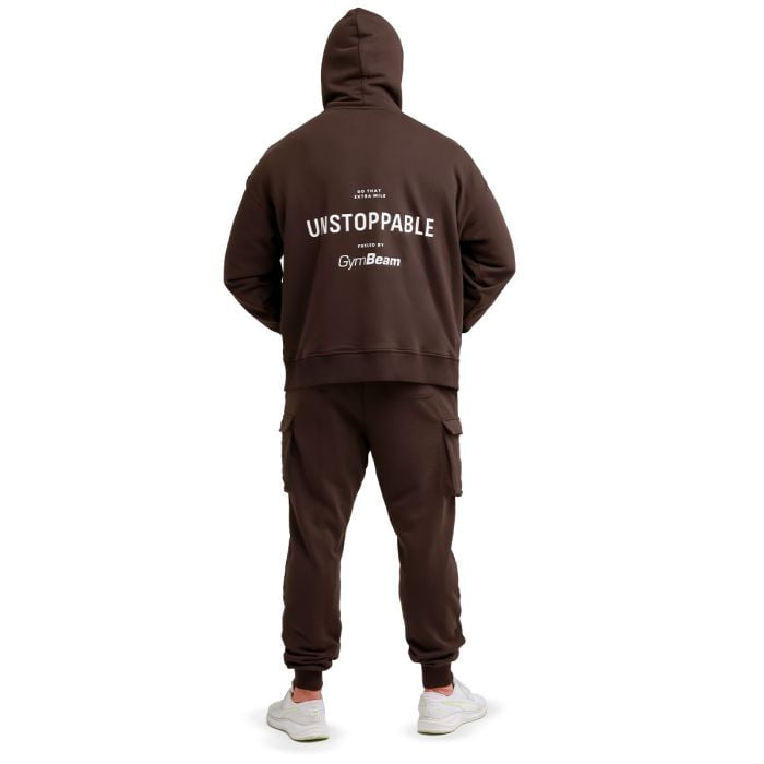 Hanorac Unstoppable Brown - GymBeam L