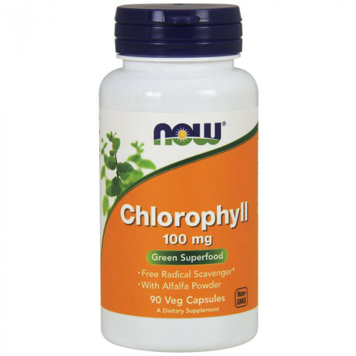 Clorofilă 100 mg - NOW Foods