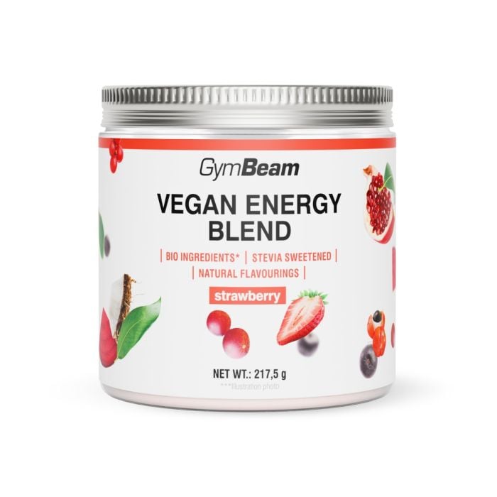 Vegan Energy Blend - GymBeam 217,5 g - căpșuni 