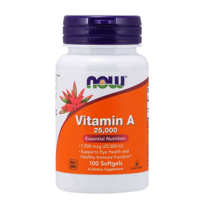 Vitamina A 25000 IU - NOW Foods