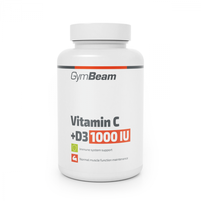 Vitamina C + D3 1000 IU - GymBeam
