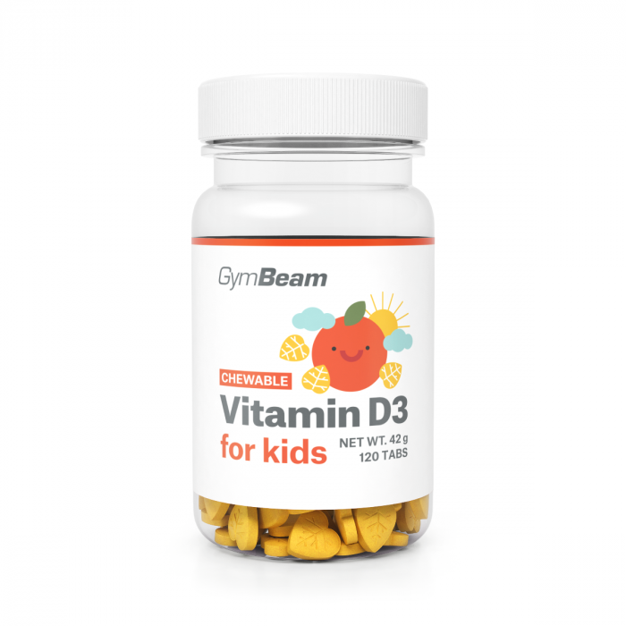 Tablete masticabile cu vitamina D3 pentru copii - GymBeam