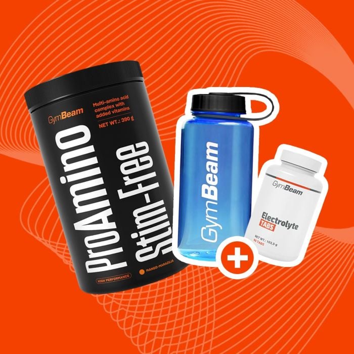 ProAMINO stim-free - GymBeam 390 g - măr verde