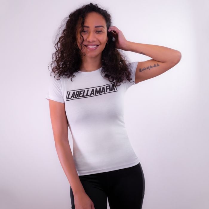 Women's T-shirt Mesh White - LABELLAMAFIA