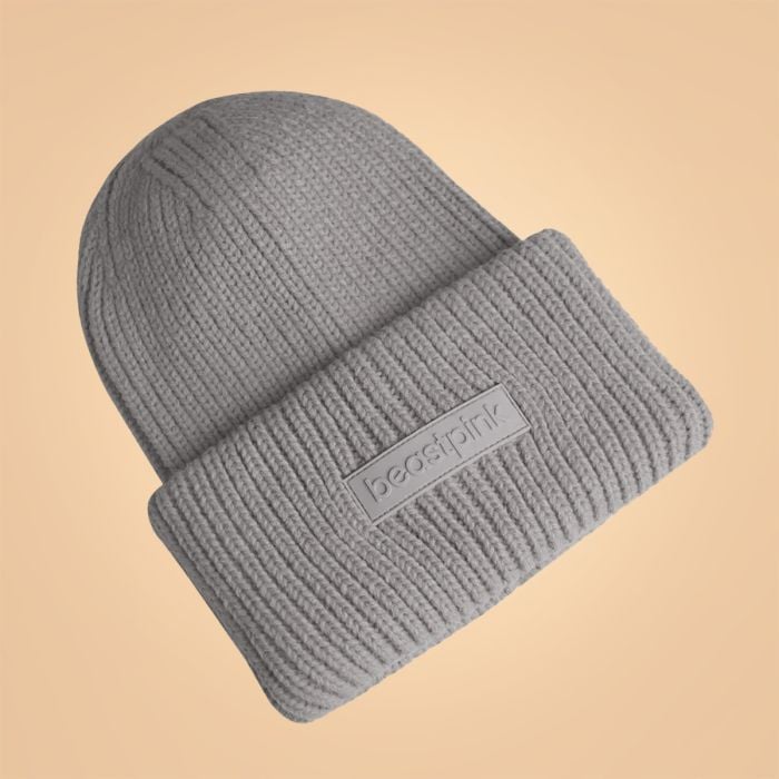Căciulă de iarnă Beanie Grey - BeastPink single_variant