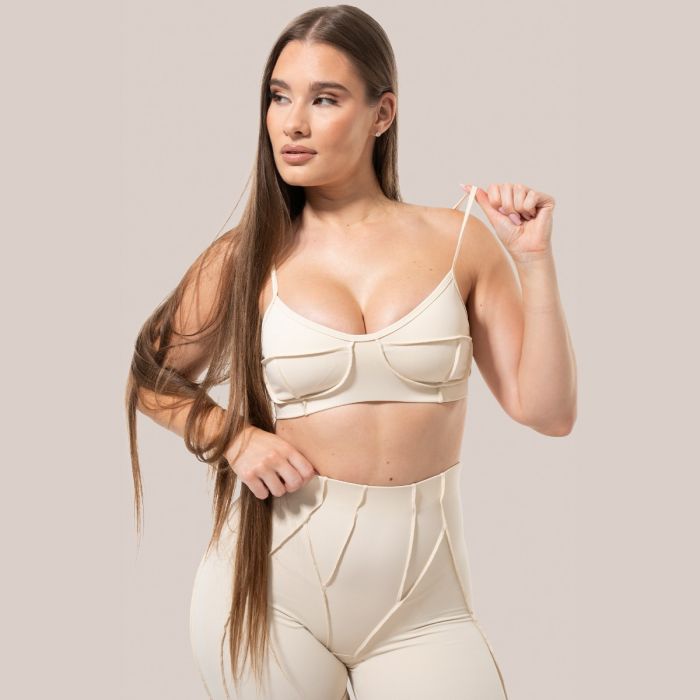 Damskie szorty Cosmo Cream - GymBeam L