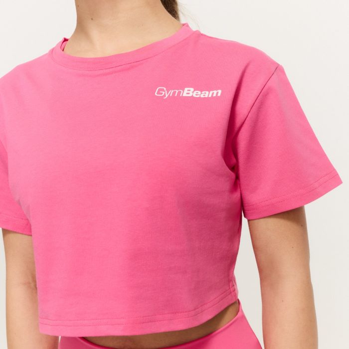 Tricou pentru femei Cropped Limitless Dragonfruit - GymBeam L
