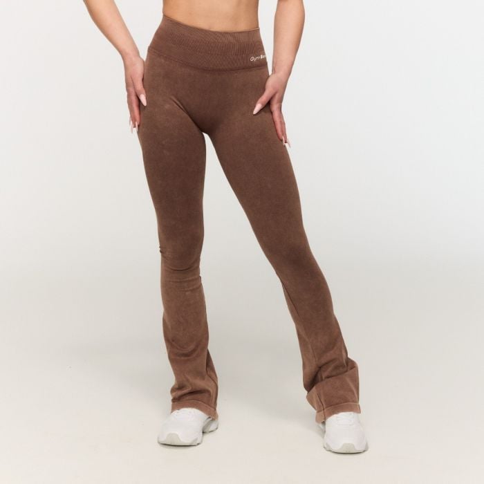 Pantaloni fără cusături pentru femei Fierce Brown - GymBeam L