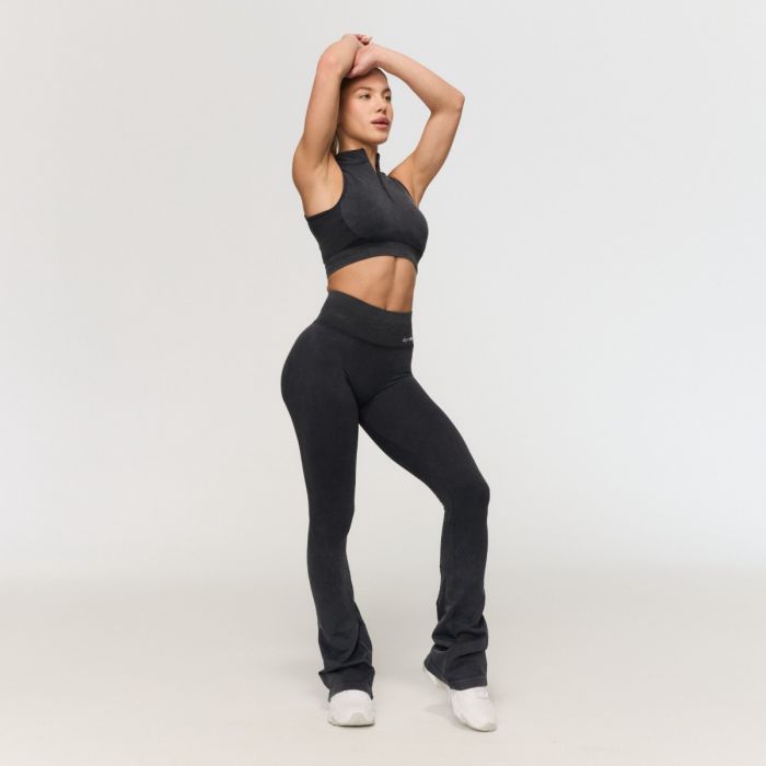 Pantaloni fără cusături pentru femei Fierce Dark Grey - GymBeam M