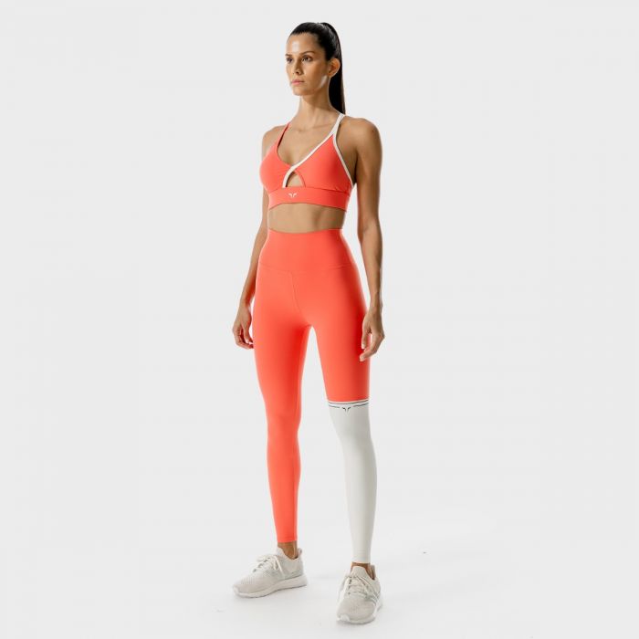 Colanți pentru femei LAB360º Colour Block Hot Coral - SQUATWOLF XL